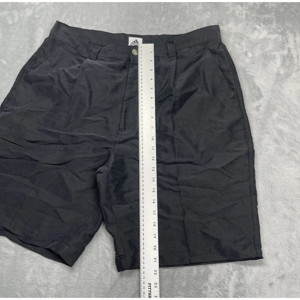 Adidas Chino Shorts Mens‎ 36 Black Pleated Slash Pockets Running Jogging Outdoor